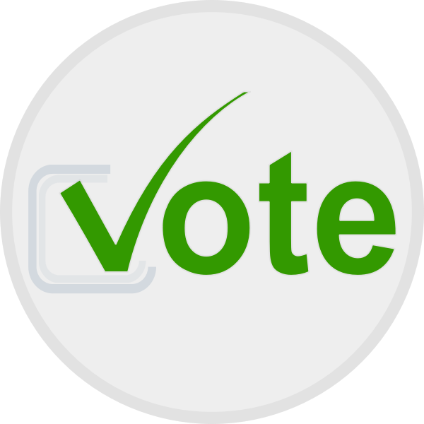 SVG Vote at elections icon vector image