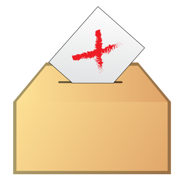 SVG Vote no icon vector drawing