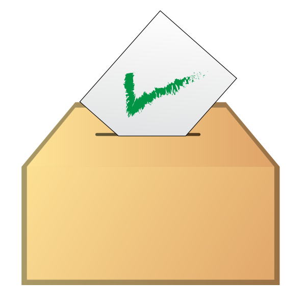 SVG Vote yes icon vector graphics