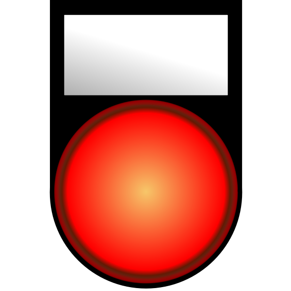 SVG Voyant Rouge Allume - Red Light ON