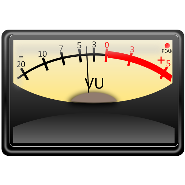 SVG VU meter Medidor VU