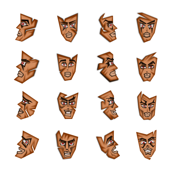 SVG Wacky faces