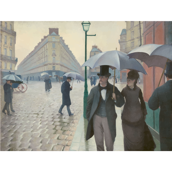 SVG Walk in the rain