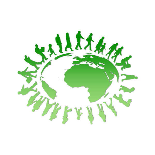 SVG Walking Around The Earth