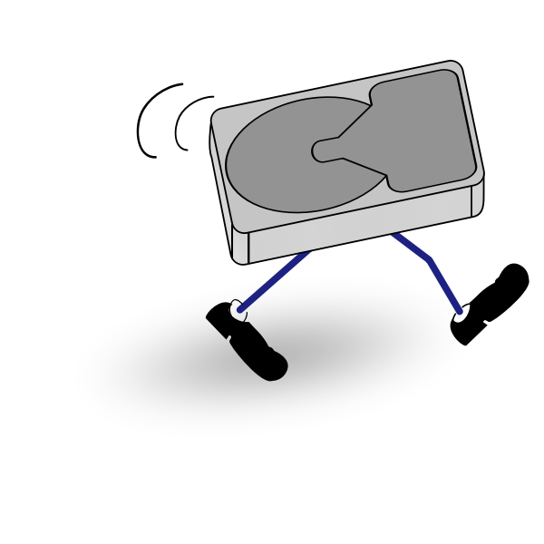SVG Walking disk drive