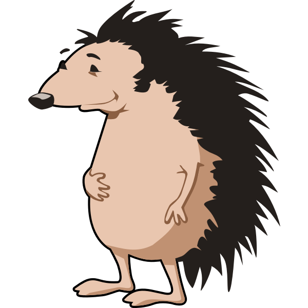SVG Walking hedgehog