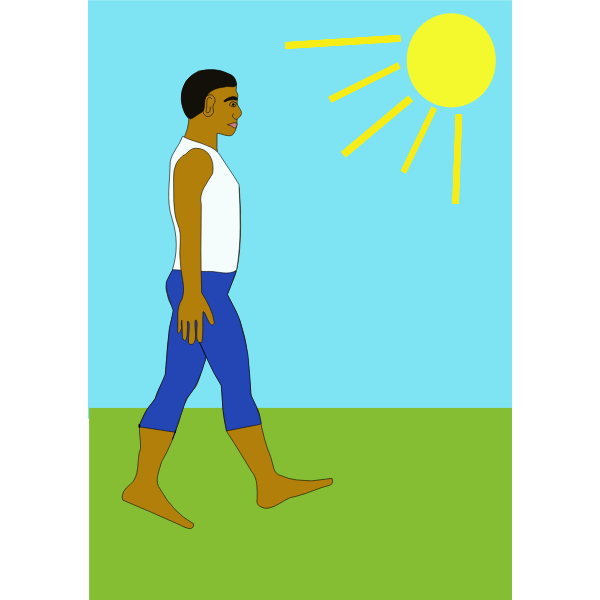 SVG Walking in nature vector