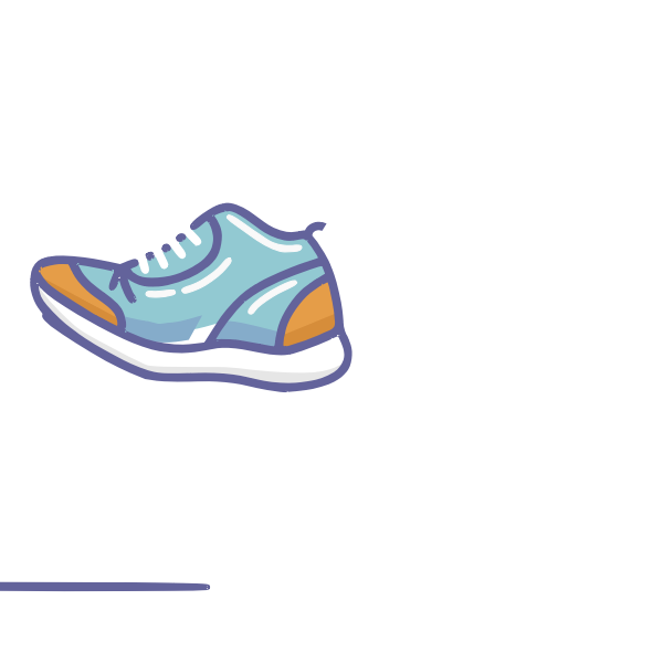 SVG Walking shoe animation