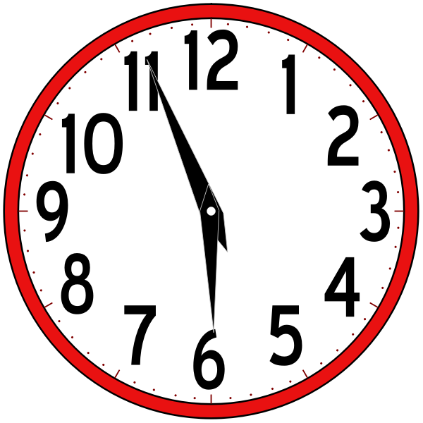 SVG Wall analog clock