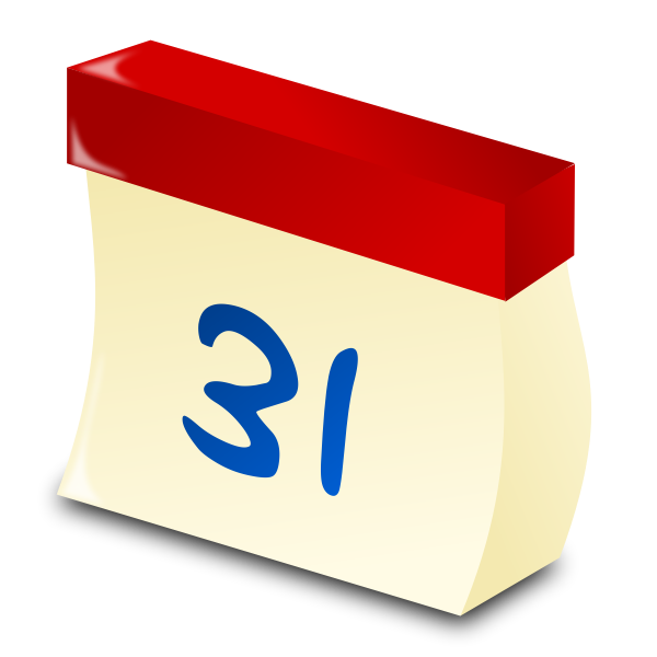 SVG Wall calendar date vector image