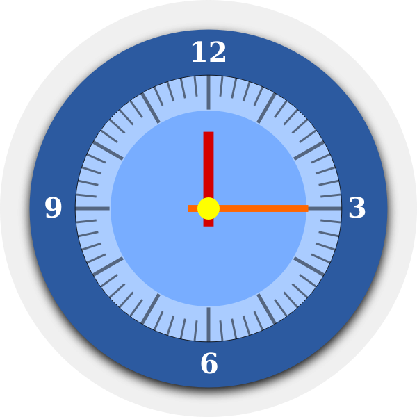 SVG Wall clock vector graphics