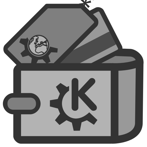 SVG Wallet open icon