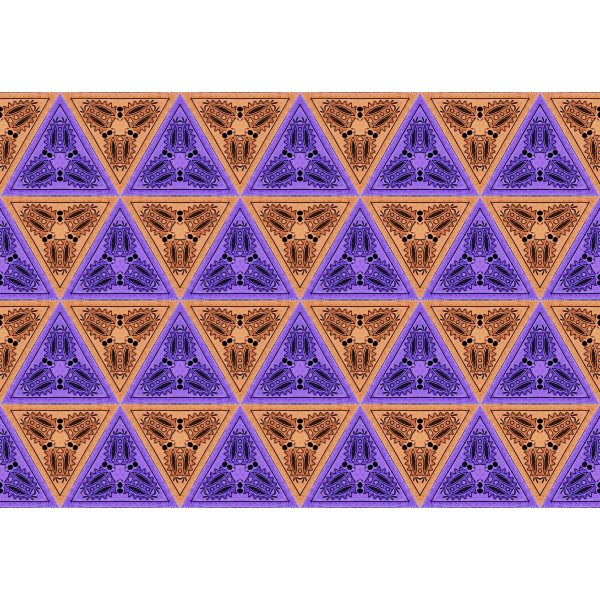 SVG Wallpaper in orange and purple