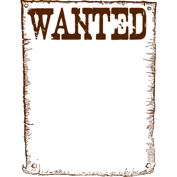 SVG Wanted frame