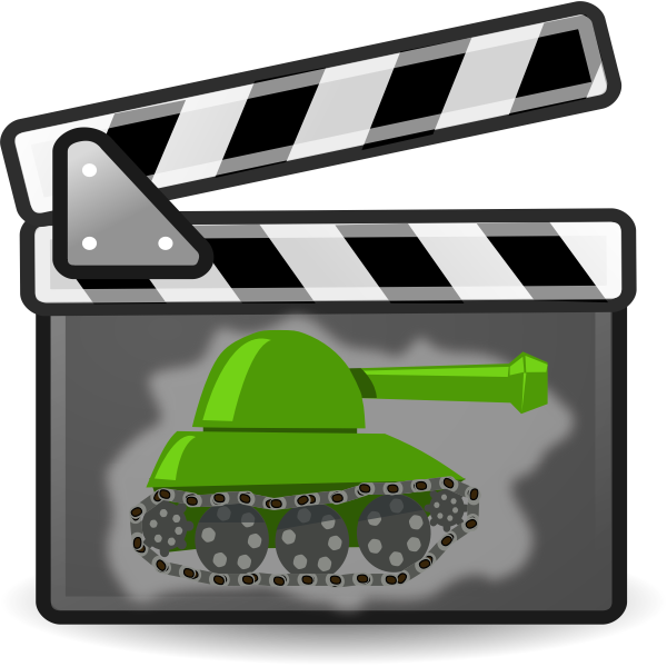 SVG War movie vector image