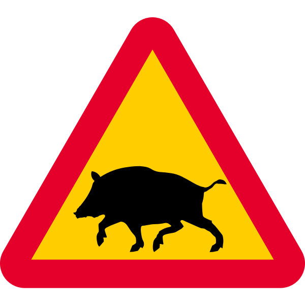 SVG Warning boars