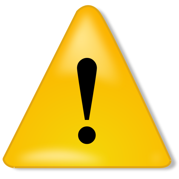 SVG Warning notification