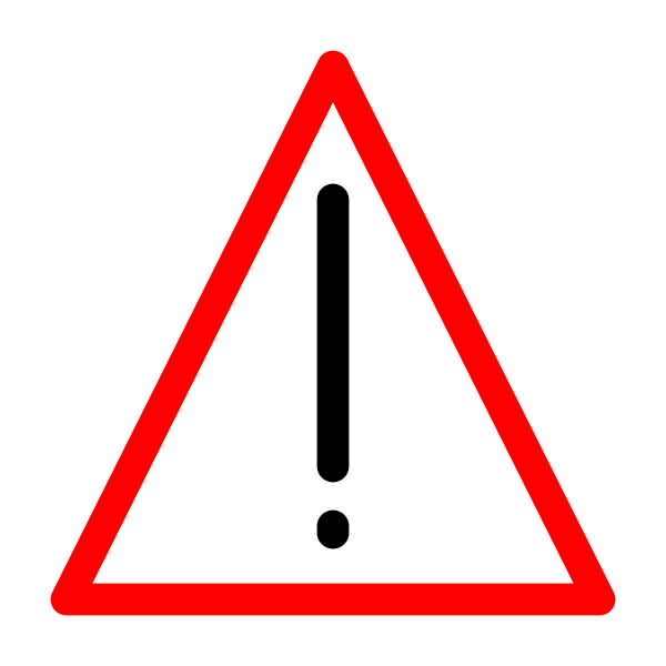 SVG Warning sign