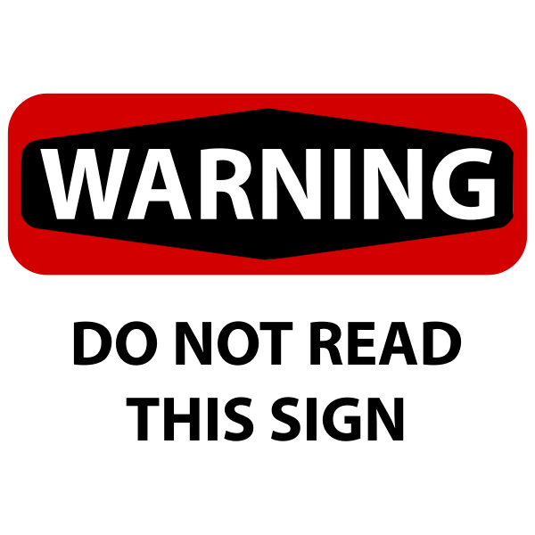 SVG Warning sign image
