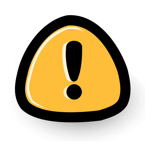 SVG Warning sign vector illustration