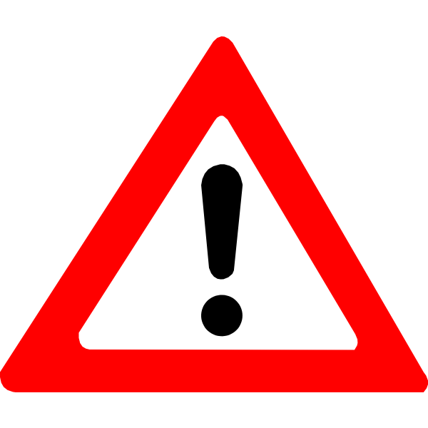 SVG Warning sign vector image