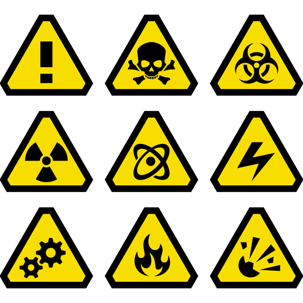 SVG Warning signs