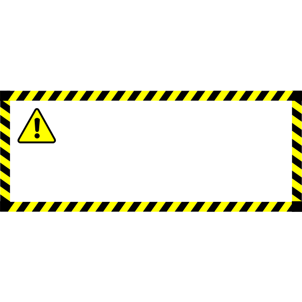 SVG Warning sticker vector image