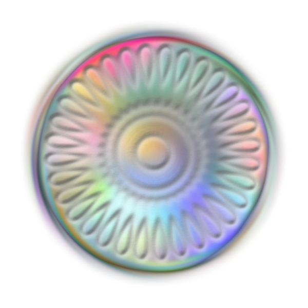 SVG Warped rainbow flower