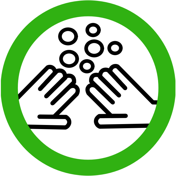 SVG Wash your hands sign