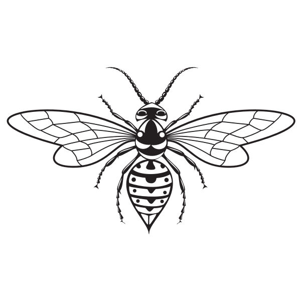 SVG Wasp silhouette clip art