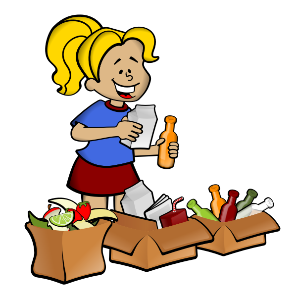 SVG Waste separation vector illustration