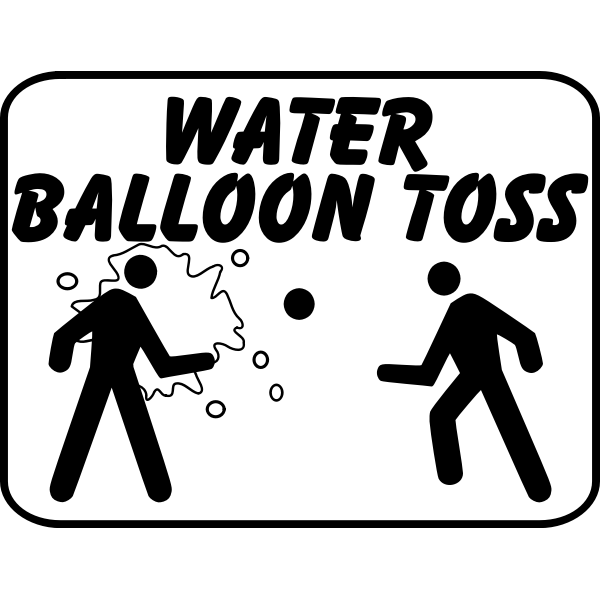 SVG Water balloon signs