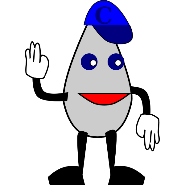SVG Water drop character