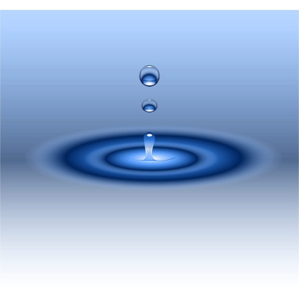 SVG Water drop ripples vector image