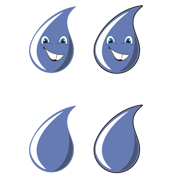 SVG Water drops