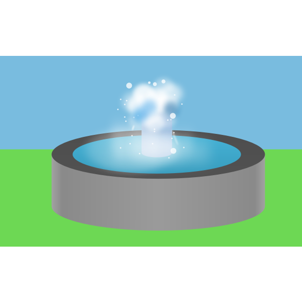 SVG Water fountain vector image