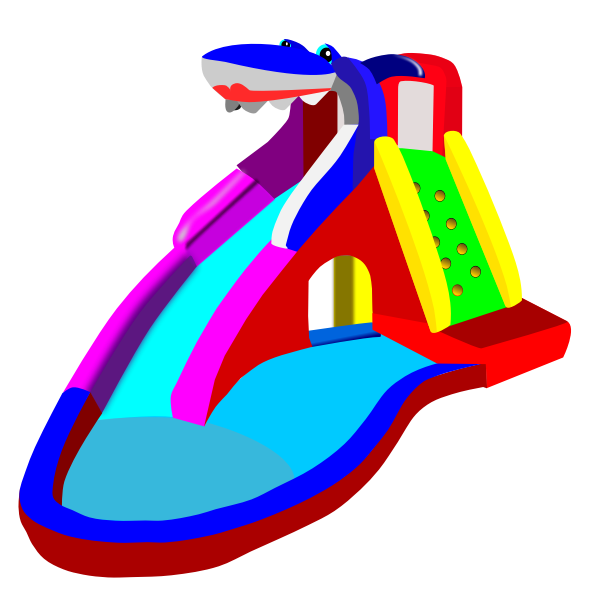 SVG Water slide and pool