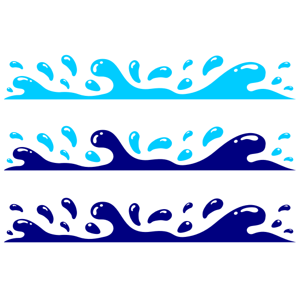SVG Water wave splash vector image