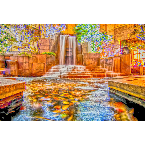 SVG Waterfall Fountain In Charlotte