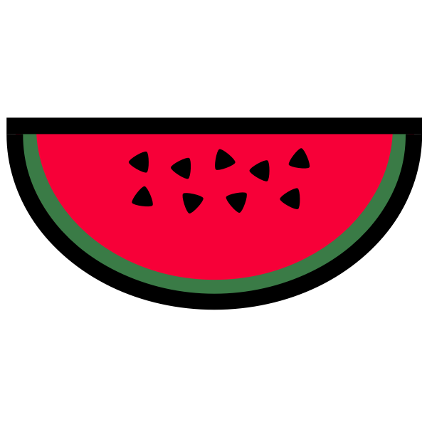 SVG Watermellon icon vector clip art