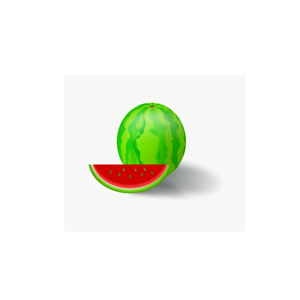 SVG Watermelon fruit
