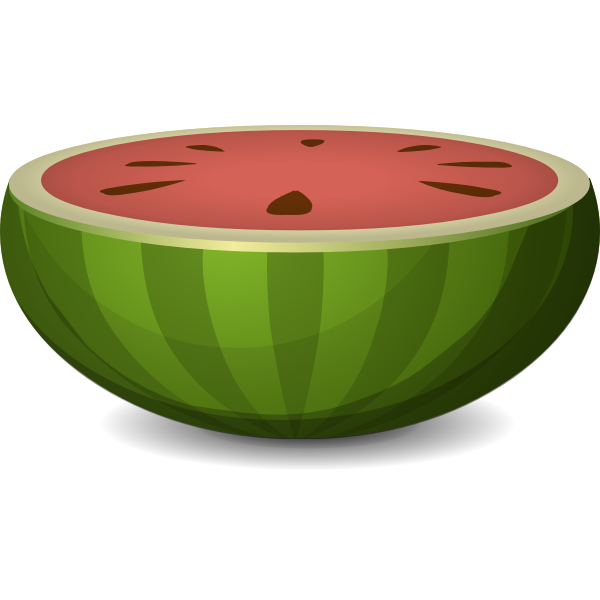 SVG Watermelon half