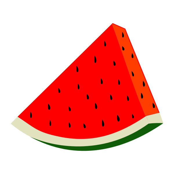 SVG Watermelon slice