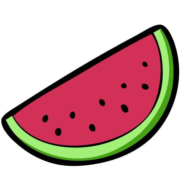 SVG Watermelon slice wedge vector image
