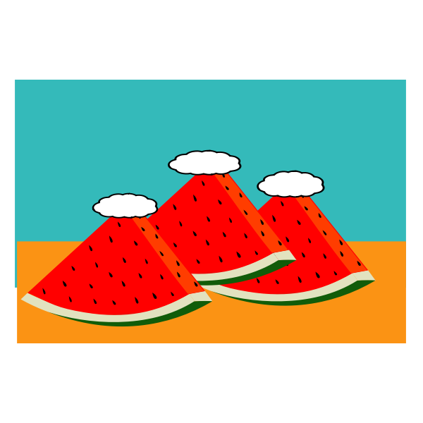SVG Watermelon slices