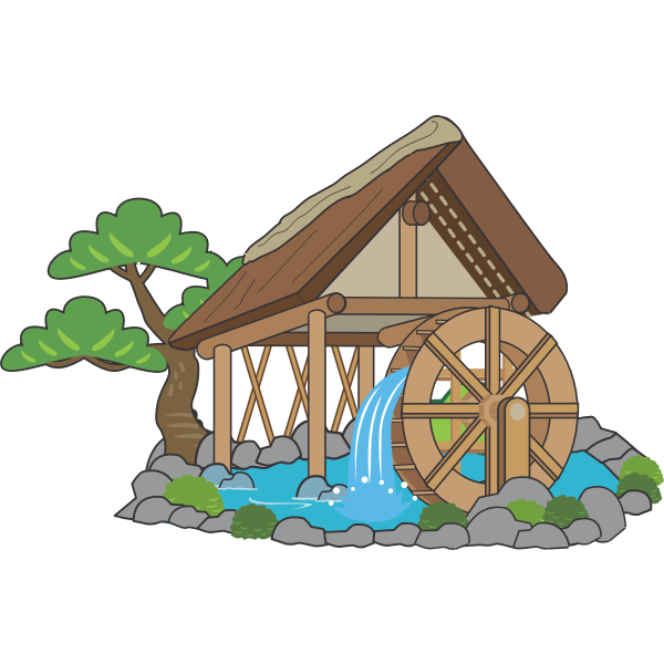 SVG Waterwheel image