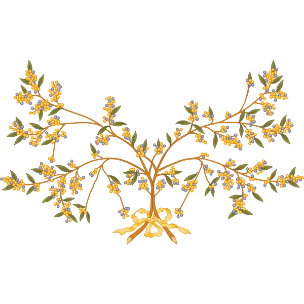 SVG Wattle branch