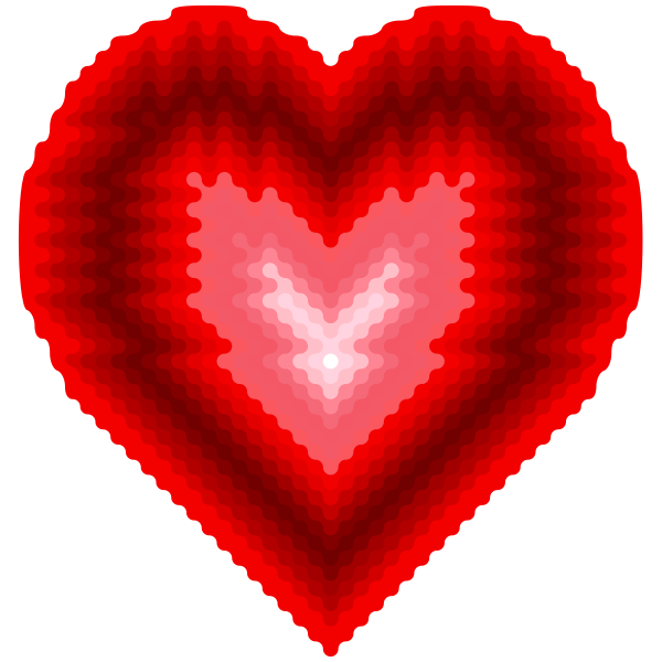 SVG Wave Dot Heart