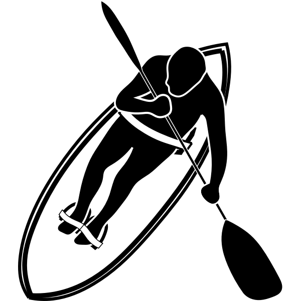 SVG Waveski sport icon vector drawing