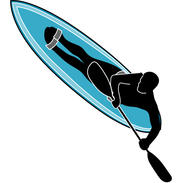 SVG Waveski sport symbol vector illustration